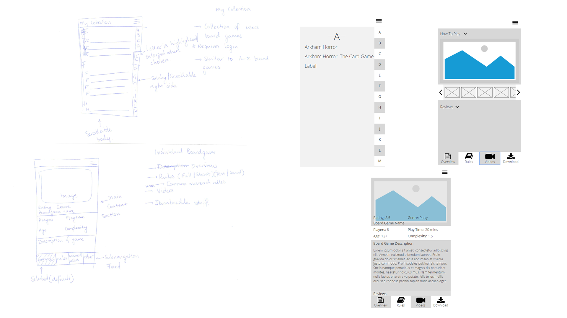 Multiple images of Low-Fidelity Prototyping